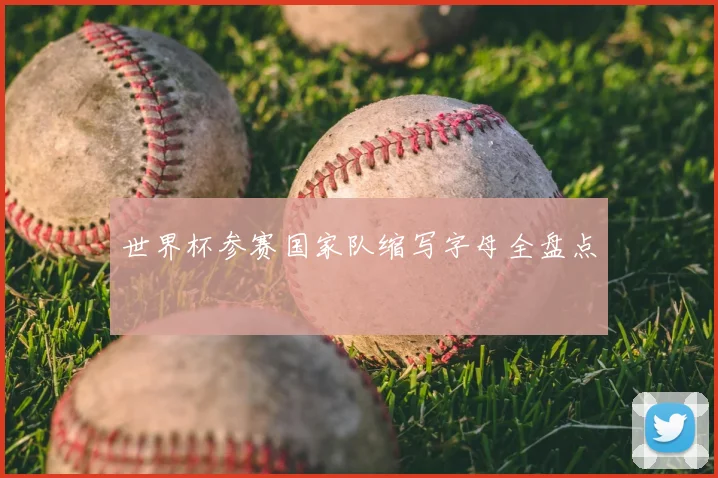 世界杯参赛国家队缩写字母全盘点